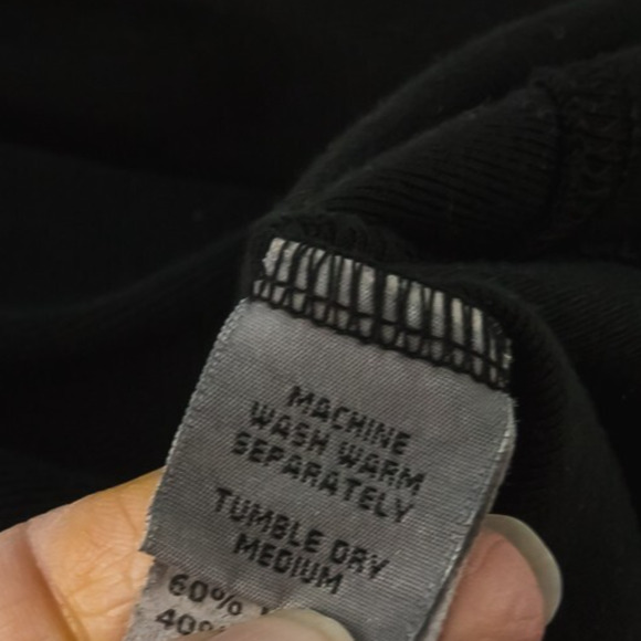 Cut Loose Size Medium M Black Draped Open Crop Boxy Artsy Knit Cardigan Sweater - Picture 4 of 6